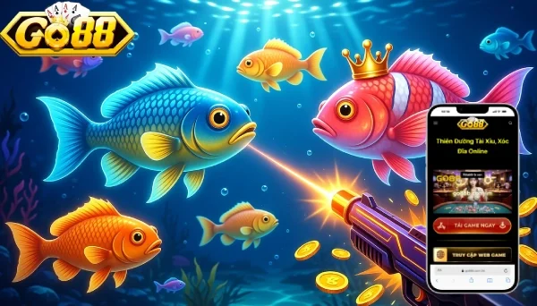 Bắn cá GO88: cách lựa game chơi dễ ăn tiền 1 bắn cá go88